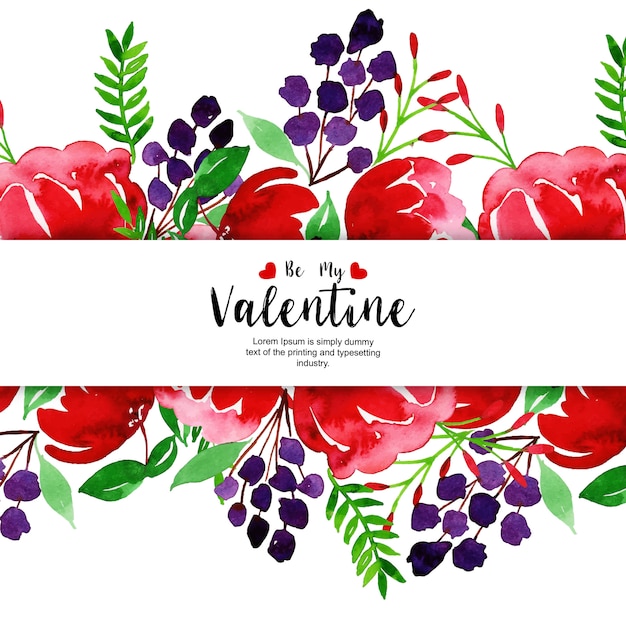 Premium Vector | Watercolor valentine backgrounds