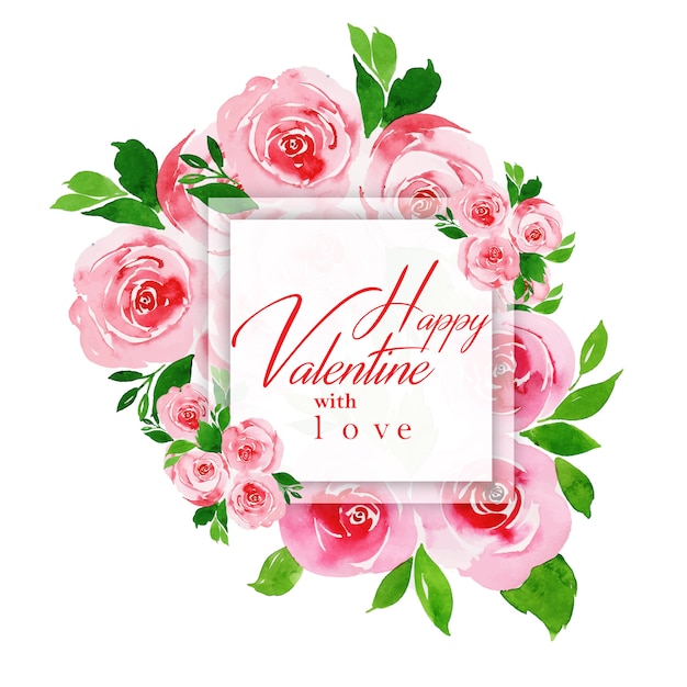 Premium Vector Watercolor Valentine Frames