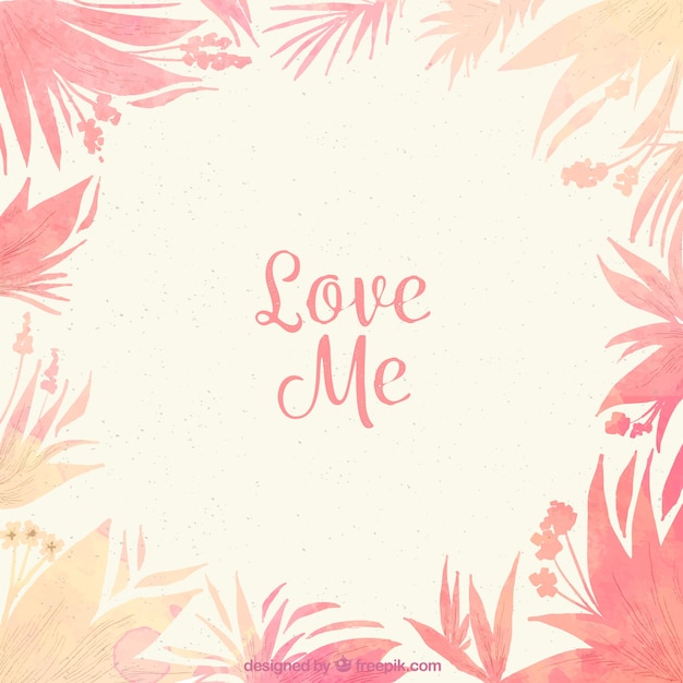 Free Vector | Watercolor valentine's day background