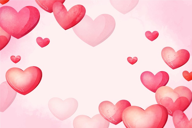 Free Vector | Watercolor valentine's day background