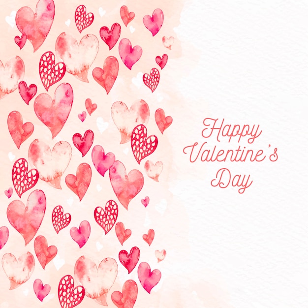 Free Vector Watercolor Valentine S Day Wallpaper