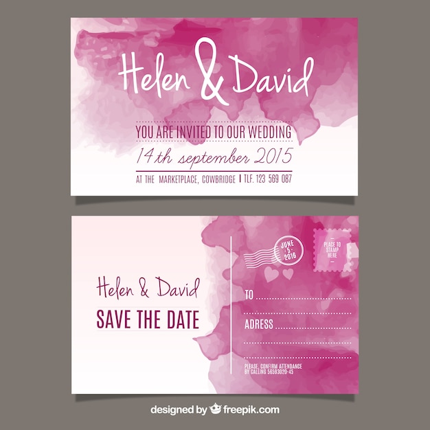 Invitation card wedding psd