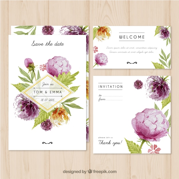 Invitation card wedding psd