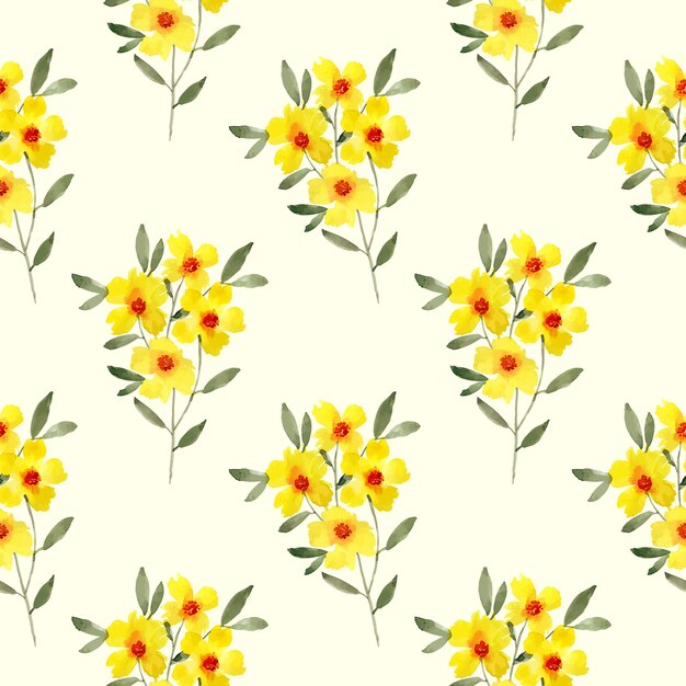 Premium Vector Watercolour Floral Pattern Design