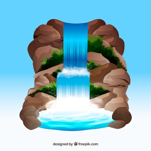 Vectors of Waterfalls | Free Vector Graphics | Everypixel