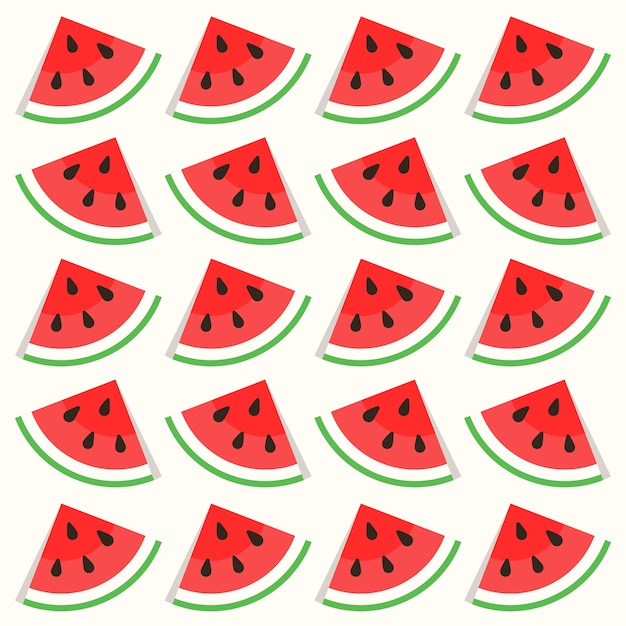 Premium Vector | Watermelon slice pattern