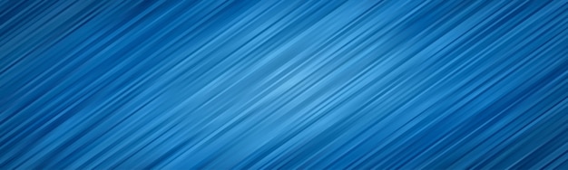 波の抽象的な背景 縞模様の壁紙 青色のバナーカバー プレミアムベクター