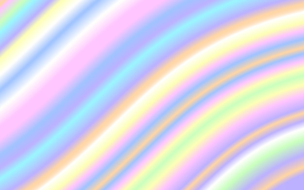 波液体形状パステル虹色背景 プレミアムベクター