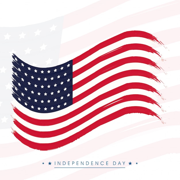 Download Waving American Flag design for 4th of July, Independence ...