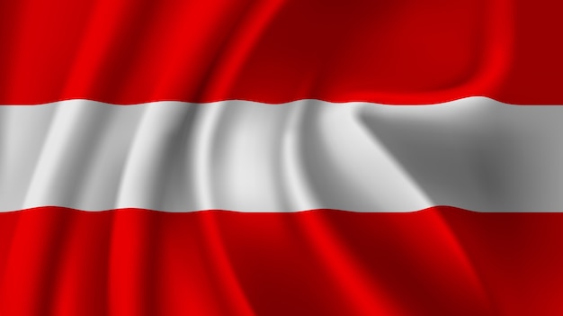 Premium Vector Waving Flag Of The Austria Waving Austria Flag Abstract Background