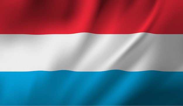 Premium Vector Waving Flag Of The Luxembourg Waving Luxembourg Flag Abstract Background