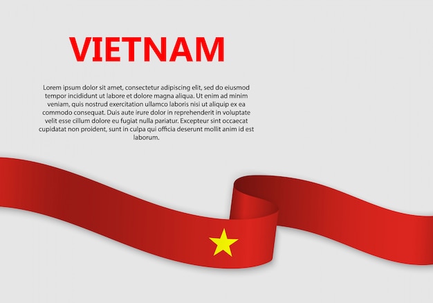 Download Premium Vector | Waving flag of vietnam banner