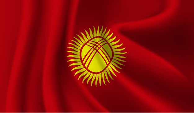 Download Premium Vector | Waving kyrgyzstan flag abstract illustration