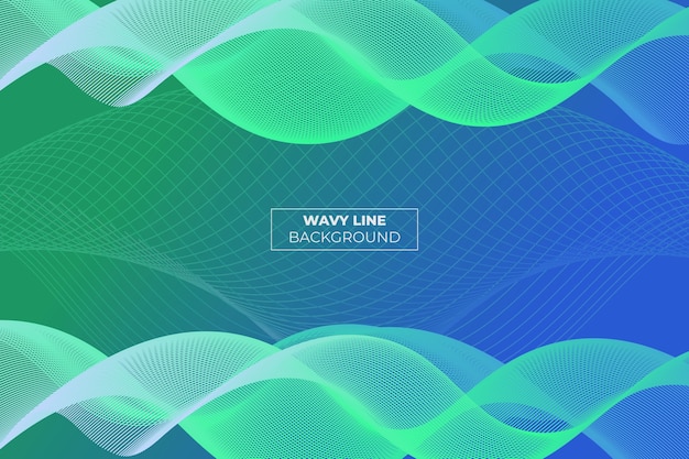 Premium Vector Wavy Lane Gradient Abstract Background Green And Blue