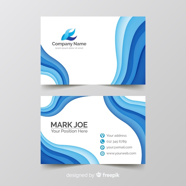 Download Free Wavy Lines Business Card Template Free Vector Use our free logo maker to create a logo and build your brand. Put your logo on business cards, promotional products, or your website for brand visibility.