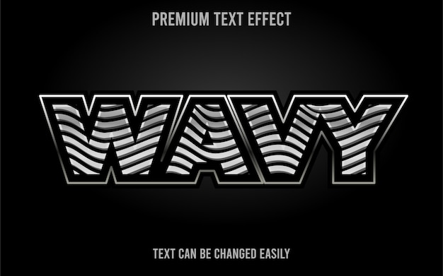 Premium Vector | Wavy text effect