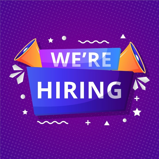 Premium Vector | We are hiring - banners