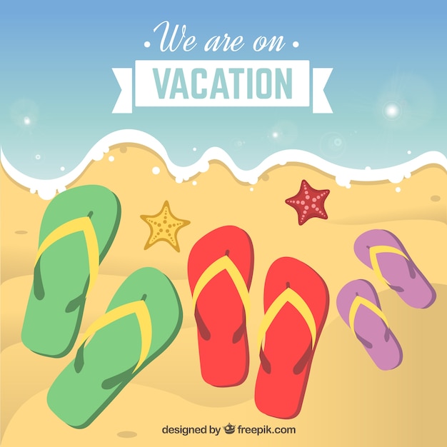 We are on vacation Vector | Free Download