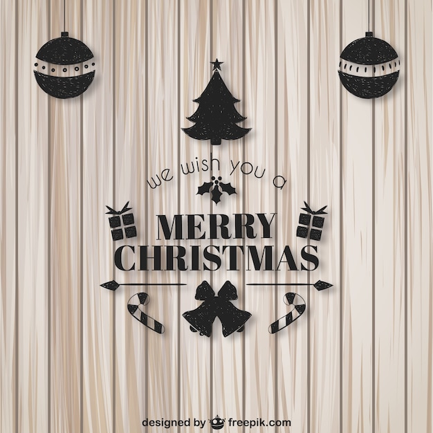 Free Vector We Wish You A Merry Christmas Card