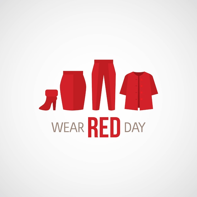 Premium Vector Wear red day