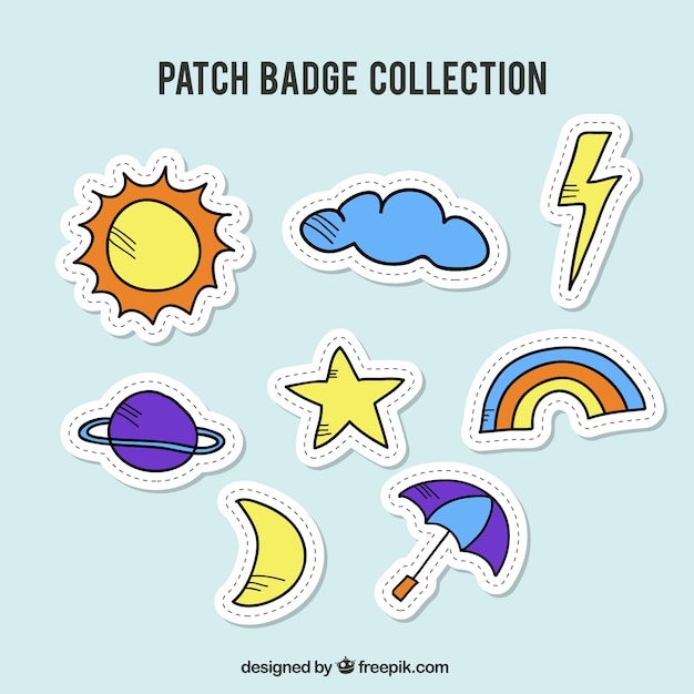 weather badges collection
