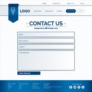 Web Contact Form Template Vector Free Download