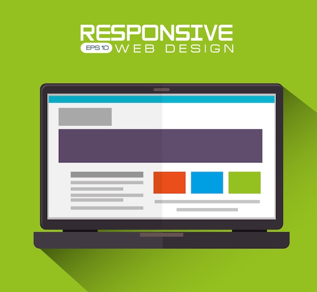 Web design, vector illustration. Premium Vector