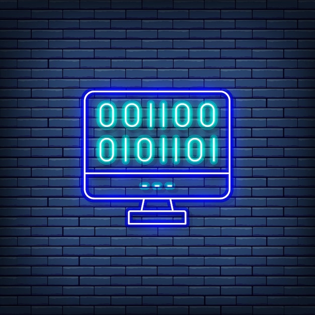 Premium Vector | Web development coding neon sign vector illustration ...