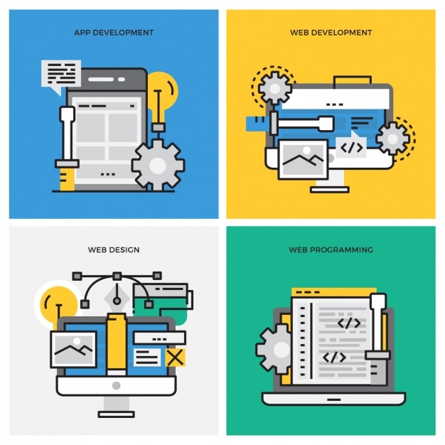 Download Web development process Vector | Free Download