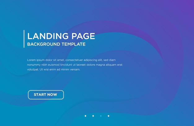 Premium Vector Web Landing Page Banner Or Background Template