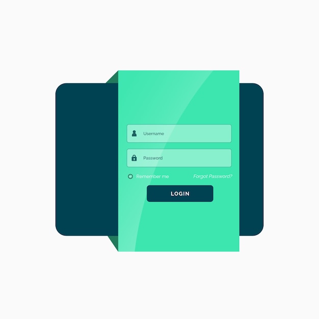 free-vector-web-login-template