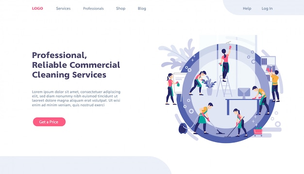 Download Free Web Page Design Template Cleaning Service Modern Flat Concepts Use our free logo maker to create a logo and build your brand. Put your logo on business cards, promotional products, or your website for brand visibility.