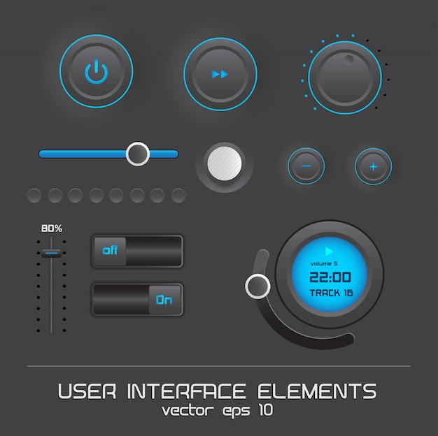 Premium Vector Web User Interface Design Elements