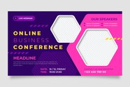 Free Vector Webinar Banner Invitation Template