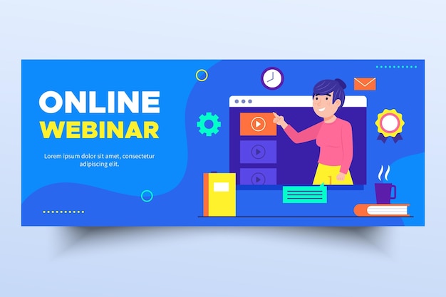 Free Vector | Webinar Banner Template