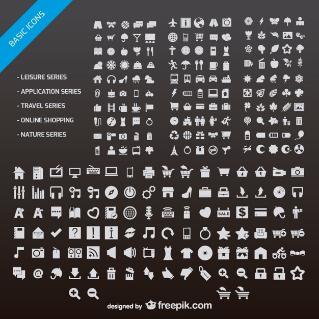 Download Free Vector | Website icons set