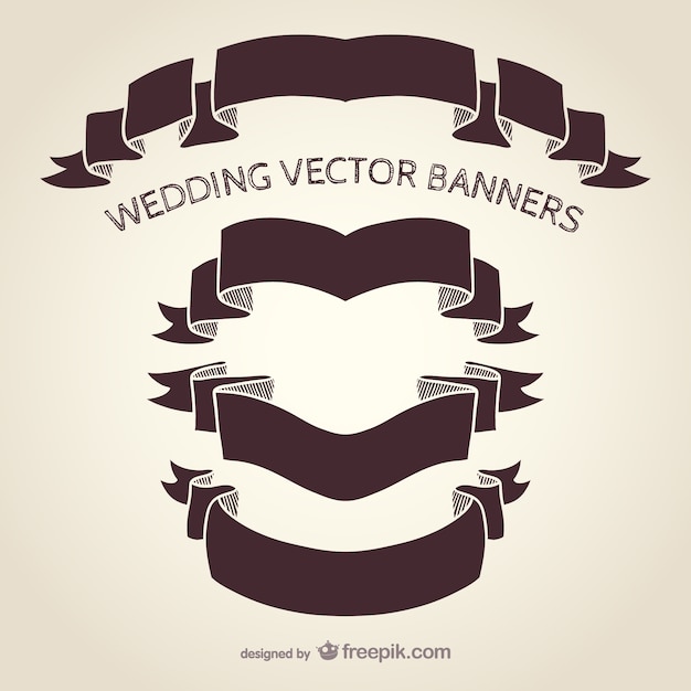 Download Free Vector | Wedding banners