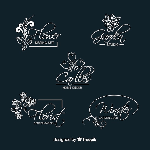 Download Free Download Free Wedding Florist Logo Templates Collection Vector Use our free logo maker to create a logo and build your brand. Put your logo on business cards, promotional products, or your website for brand visibility.