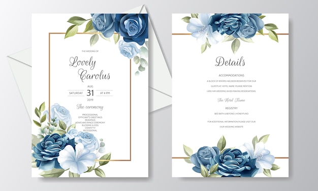 Download Free Wedding Invitation Card Template Set With Beautiful Floral Leaves Use our free logo maker to create a logo and build your brand. Put your logo on business cards, promotional products, or your website for brand visibility.