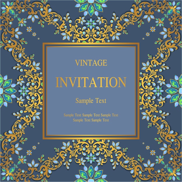 wedding invitation card design template free download