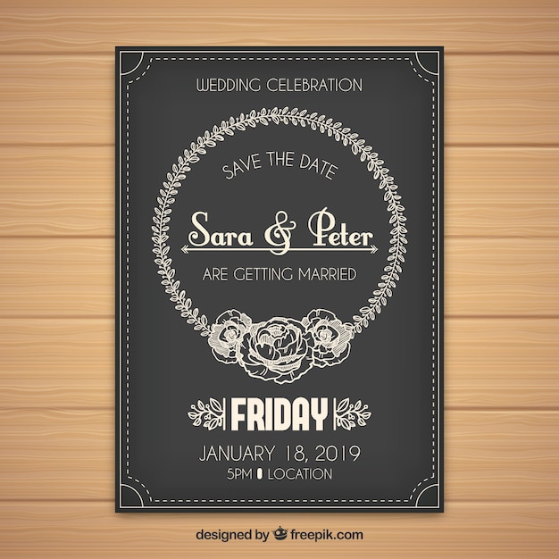 Download Free Wedding Invitation Template With Vintage Style Free Vector Use our free logo maker to create a logo and build your brand. Put your logo on business cards, promotional products, or your website for brand visibility.