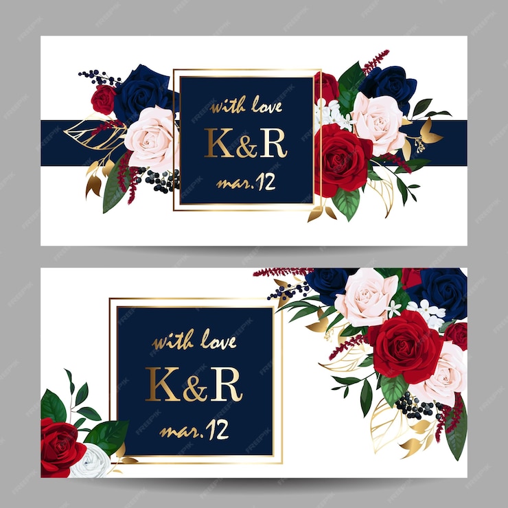 premium-vector-wedding-invitation-with-burgundy-and-navy-blue-roses