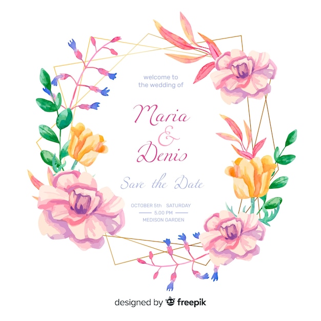 Download Free Wedding Invitation With Floral Frame Free Vector Use our free logo maker to create a logo and build your brand. Put your logo on business cards, promotional products, or your website for brand visibility.