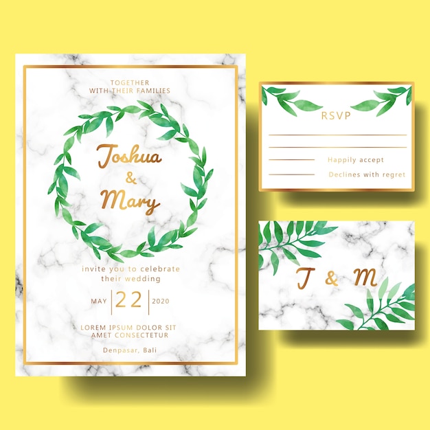 Download Wedding invitation with mandala ornament | Premium Vector