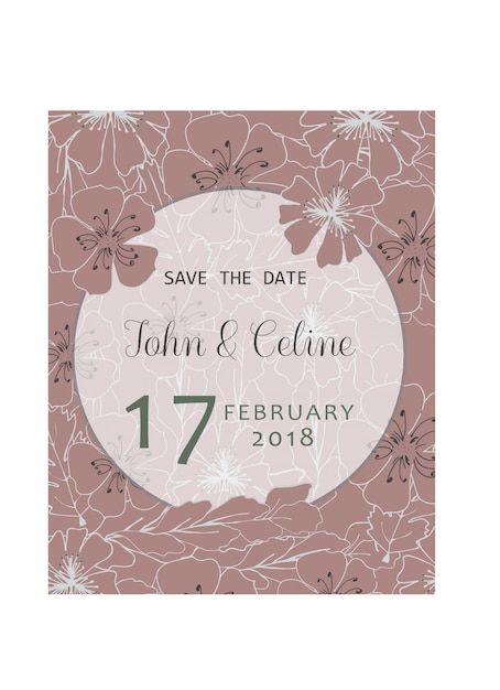 Wedding invitation Vector | Premium Download