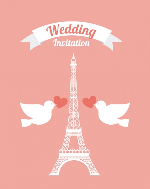 Wedding invitation | Premium Vector