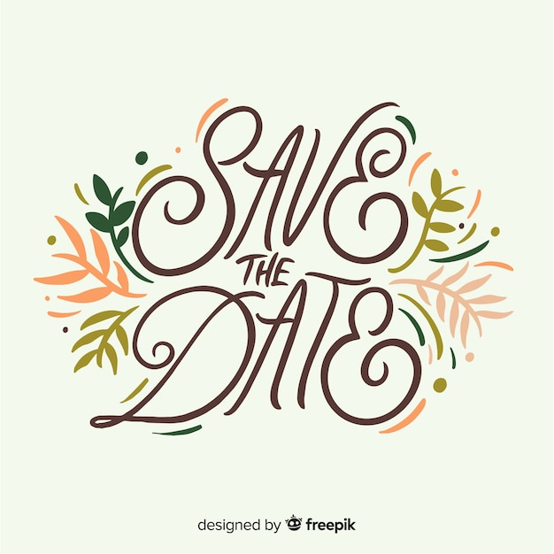 Free Vector | Wedding lettering