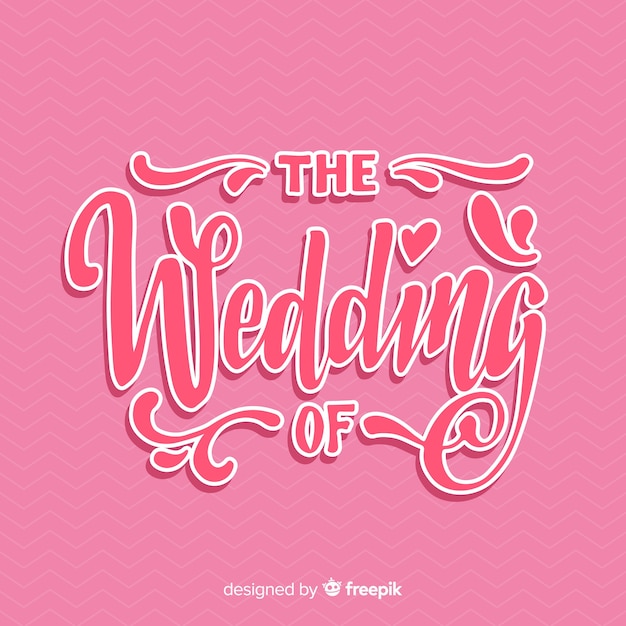 Free Vector | Wedding lettering