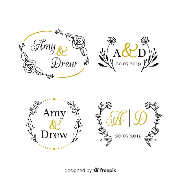 Download Wedding Logo Template Free Download PSD - Free PSD Mockup Templates