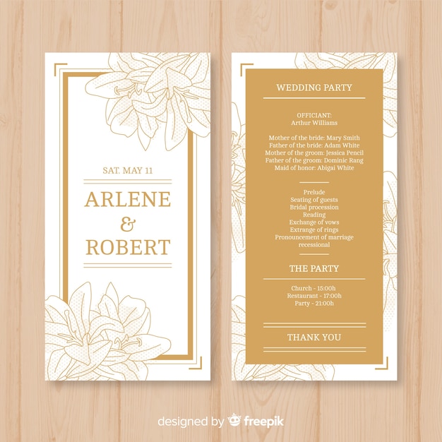 Download Wedding Program Images Free Vectors Stock Photos Psd PSD Mockup Templates